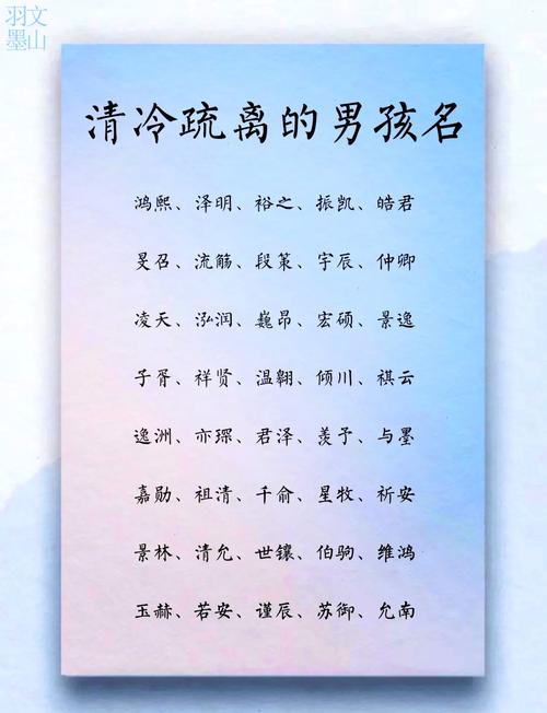 有没有人给孩子取过像‘冷月轩’这样独特又冷门的男孩名字？