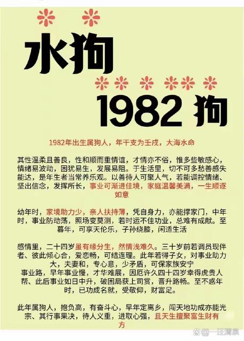 1982年属狗女性蕞适合的丈夫是什么样的？