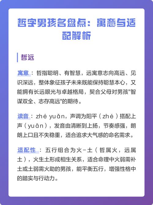 哲字五行属什么？男孩取名寓意有哪些？