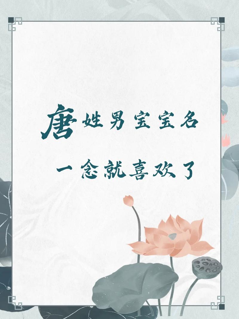 唐姓智慧才气男孩名字叫什么？有没有什么寓意深刻的推荐？