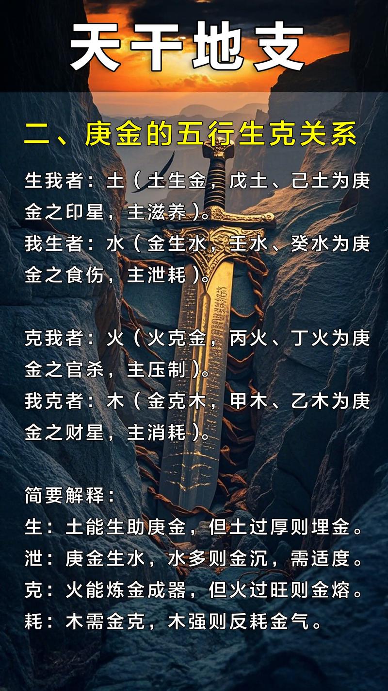 命理八字中，庚金究竟代表什么五行属性？