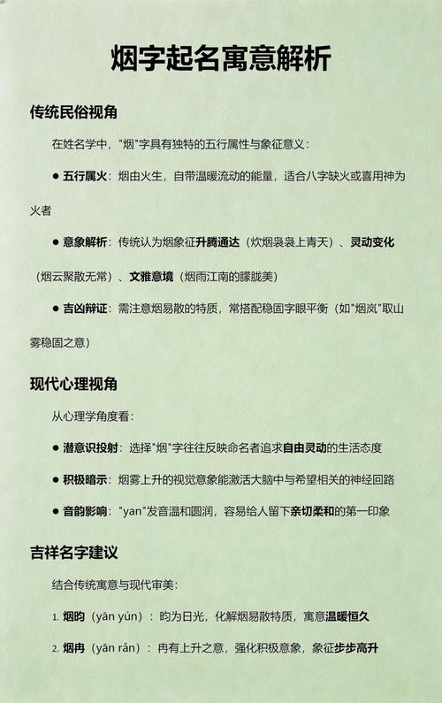 烟字五行属什么？如何根据五行属烟的女孩取一个最佳组合名字？