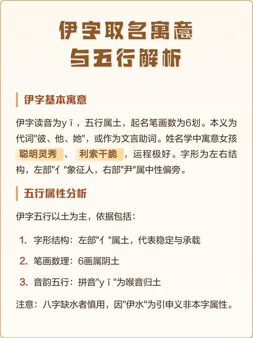 伊字五行属什么女孩取名寓意有哪些？