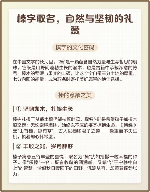 男孩用榛字取名，寓意聪明、坚韧，这个名字有什么美好寓意？