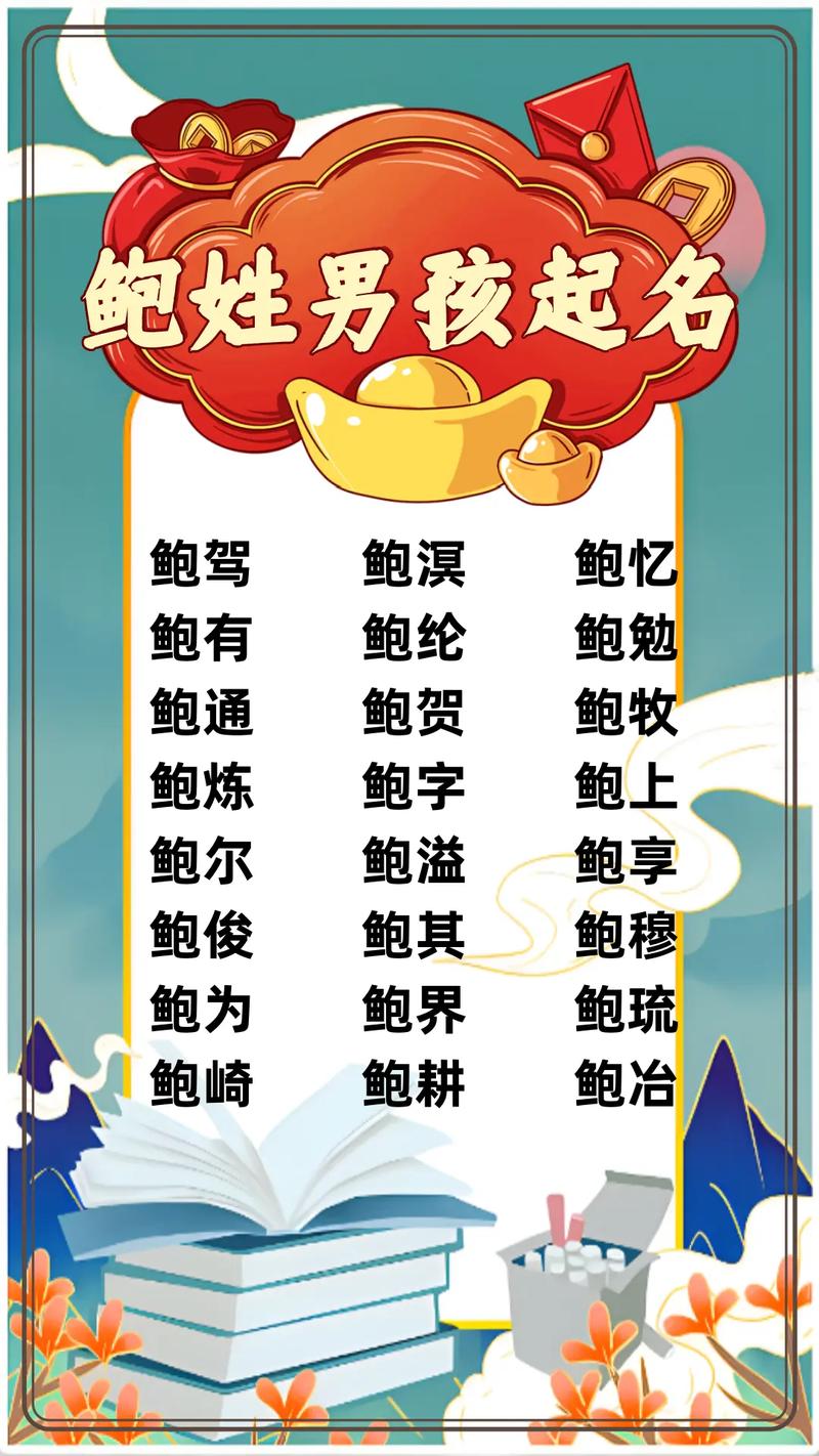 鲍姓男孩名字中，有没有既新颖又富有内涵的名字推荐呢？