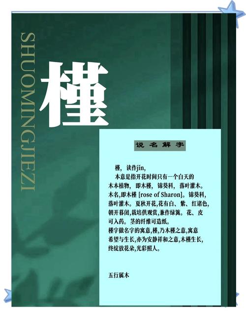 女孩用槿字取名，如何结合风水或五行原理提升名字寓意？