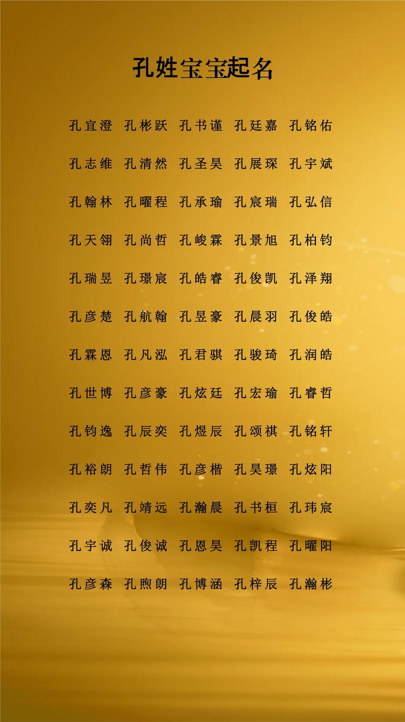 孔姓男宝宝名字中蕴含诗意，能否推荐一个富有诗意的名字呢？