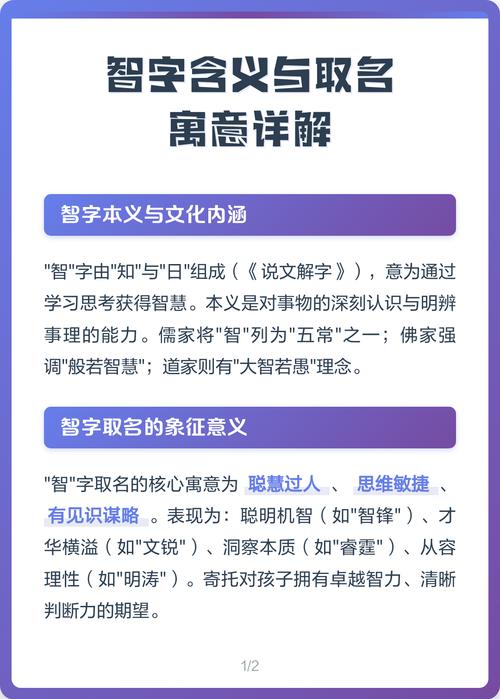 智字取名对男孩有什么特别的寓意和期望？