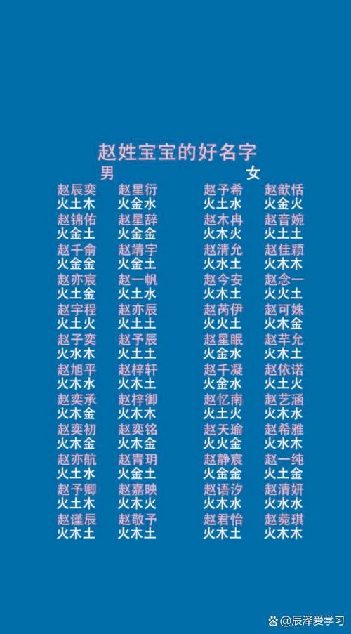赵姓大气文雅的男宝宝名字有哪些推荐？