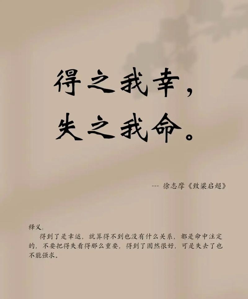 命也夫命也夫是什么意思？得之我幸，失之我命如何为长尾？