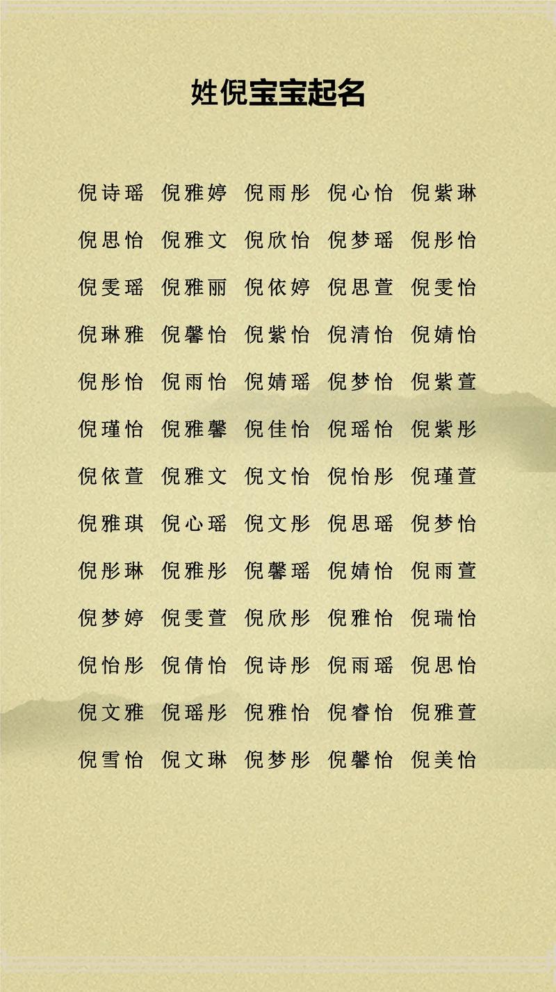 女孩用倪字取名，寓意着美丽、温柔，这个名字有什么美好寓意吗？