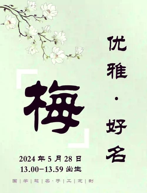 梅姓男孩起一个优美的名字，有没有什么好建议？