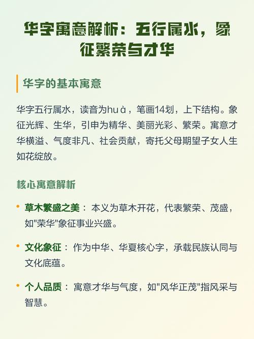 华字五行属什么，取名寓意男孩有哪些？