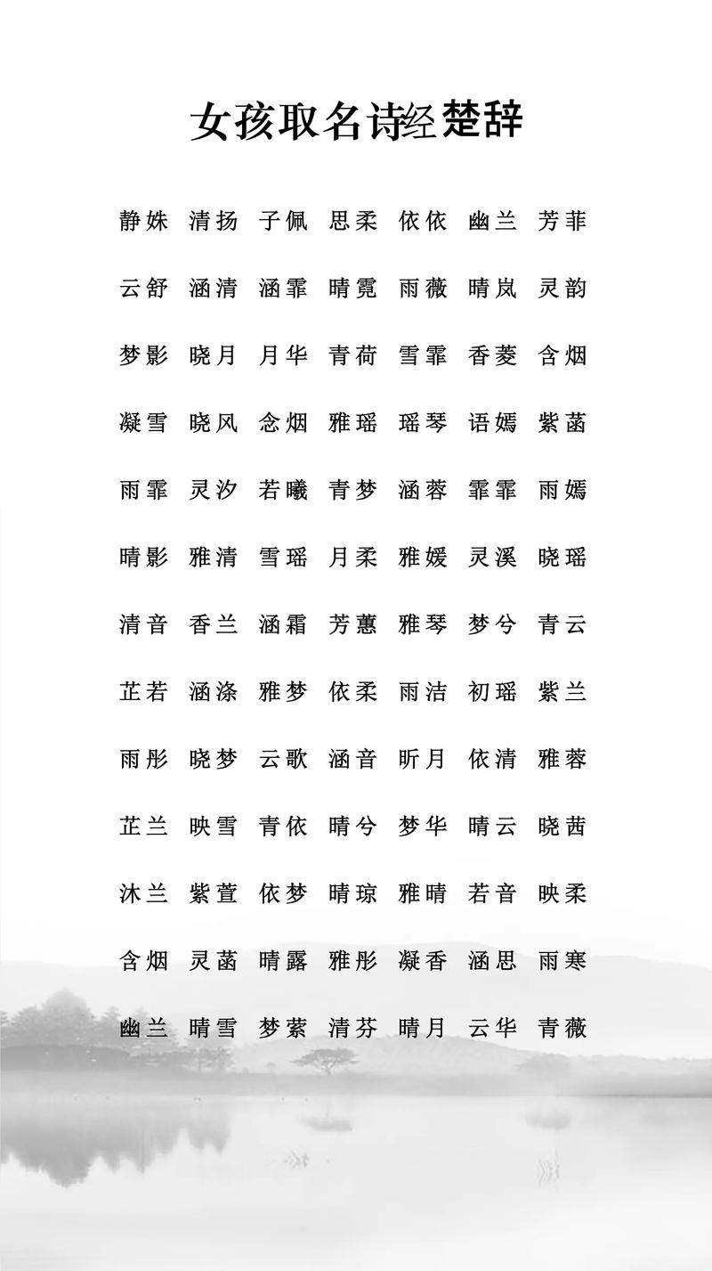 嵇姓女孩取什么名字既吉利又好听？