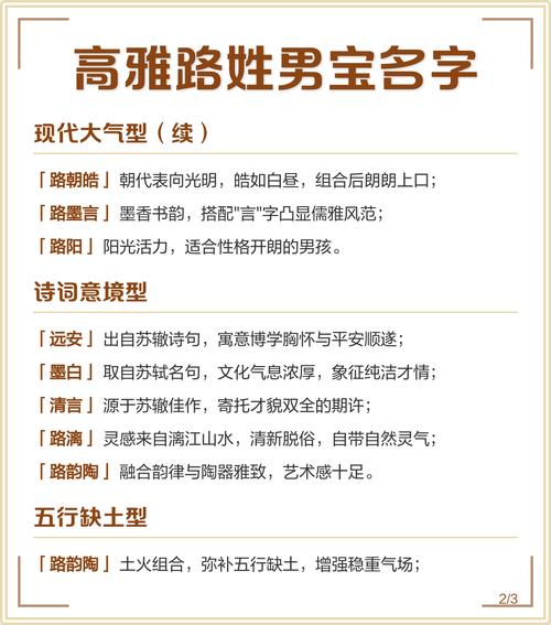 路姓优雅帅气的男孩名字，有没有什么好听的推荐？