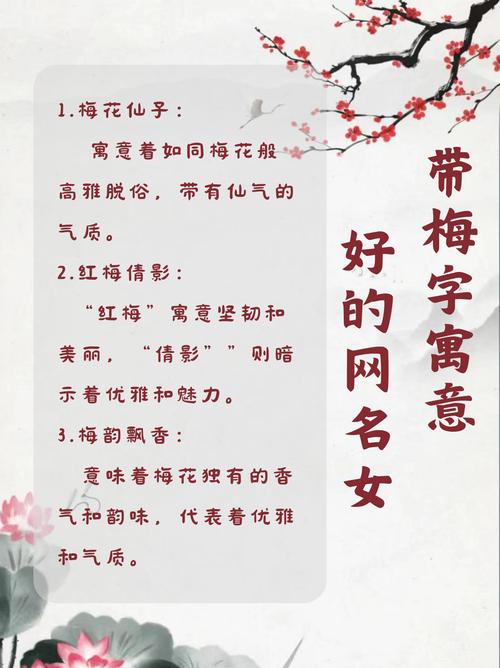 梅字取名寓意女孩，有哪些美好的象征和深层含义呢？