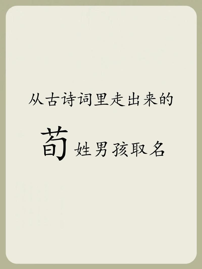 姓荀的男孩大气文雅的名字叫什么好？有没有什么既大气又文雅的名字推荐？