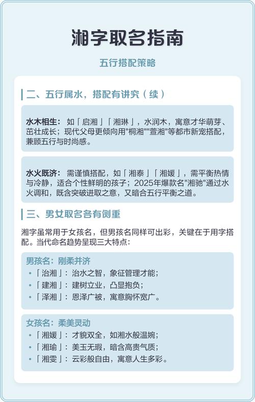 湘字取名寓意女孩，有哪些美好的象征和含义呢？