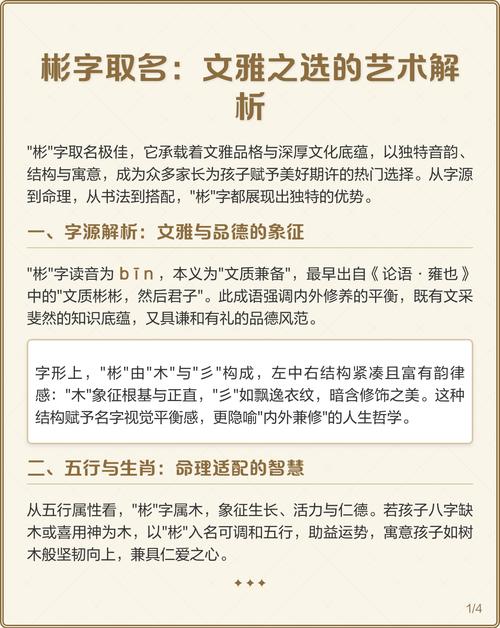 彬字取名寓意男孩，能否体现文雅、有礼、品德高尚的特质？