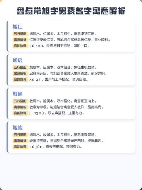 旭字五行属什么如何搭配男孩名字使其更佳？