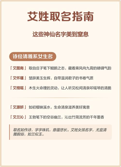 艾姓宝宝取名，有没有既新颖又寓意美好的女宝宝名字推荐呢？