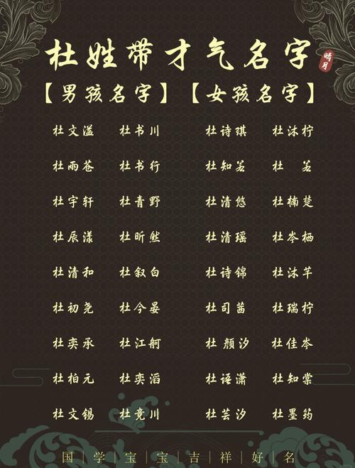 杜姓才智出众的女孩，取个什么名字既文雅又显智慧呢？