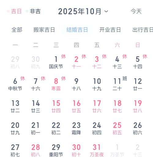 2025年农历十月十九黄历上，今天适合举办满月酒吗？