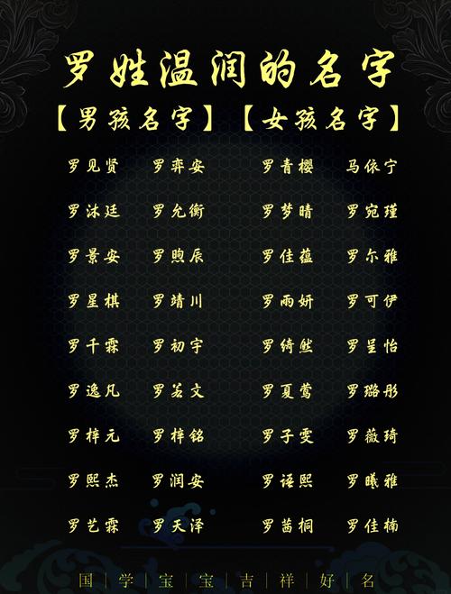 罗姓大气文雅的男孩名字，有没有什么既文雅又大气的好听名字推荐？