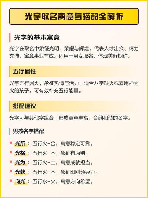 光字取名寓意男孩，有哪些美好的象征和深层含义？