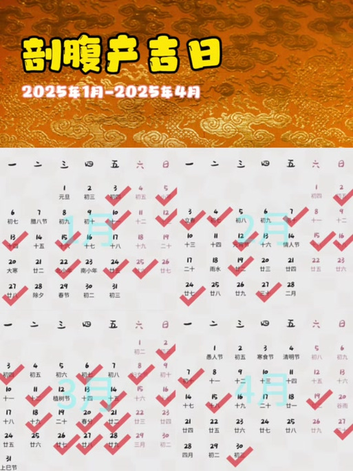 2025年12月25日适合剖腹产吗？今日黄历查询结果如何？