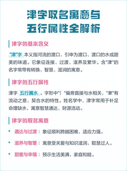 津字取名寓意男孩聪明、有活力，如何用津字为男孩取名寓意智慧与活力？