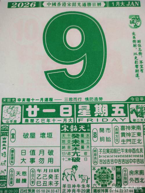 2026年1月9日这天适合开业吗？黄历上怎么说？