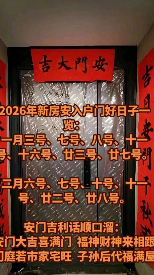 2026年10月26日农历九月十七安门是安装入户门的好日子吗？