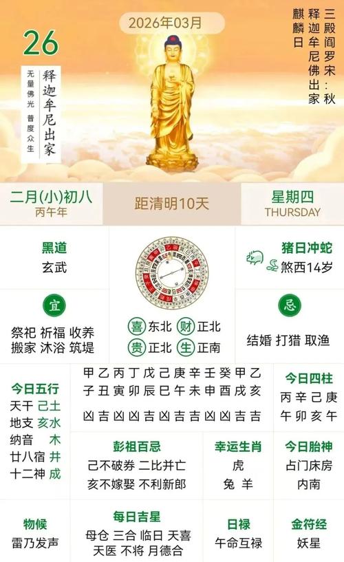 2026年3月26日农历二月初八，这天作为安橱柜的黄道吉日，是否为最佳选择？