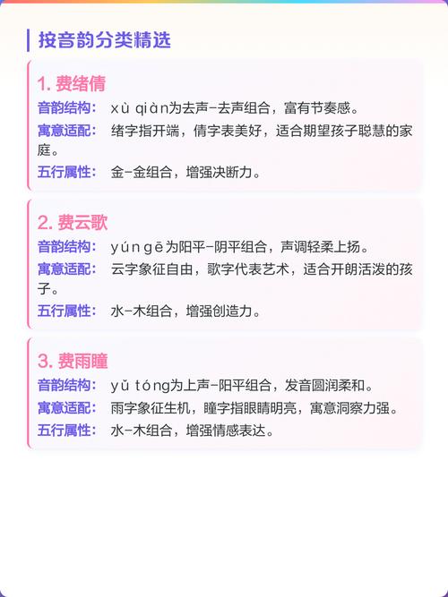 费姓女宝宝取名时有没有什么既灵气又富有诗意的名字推荐呢？