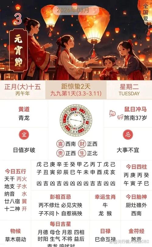 2026年3月15日农历正月二十七可以火化吗？今日黄历查询结果如何？