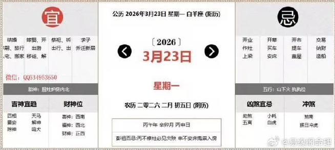 2026年3月23日适合进行交易吗？今日黄历查询结果如何？
