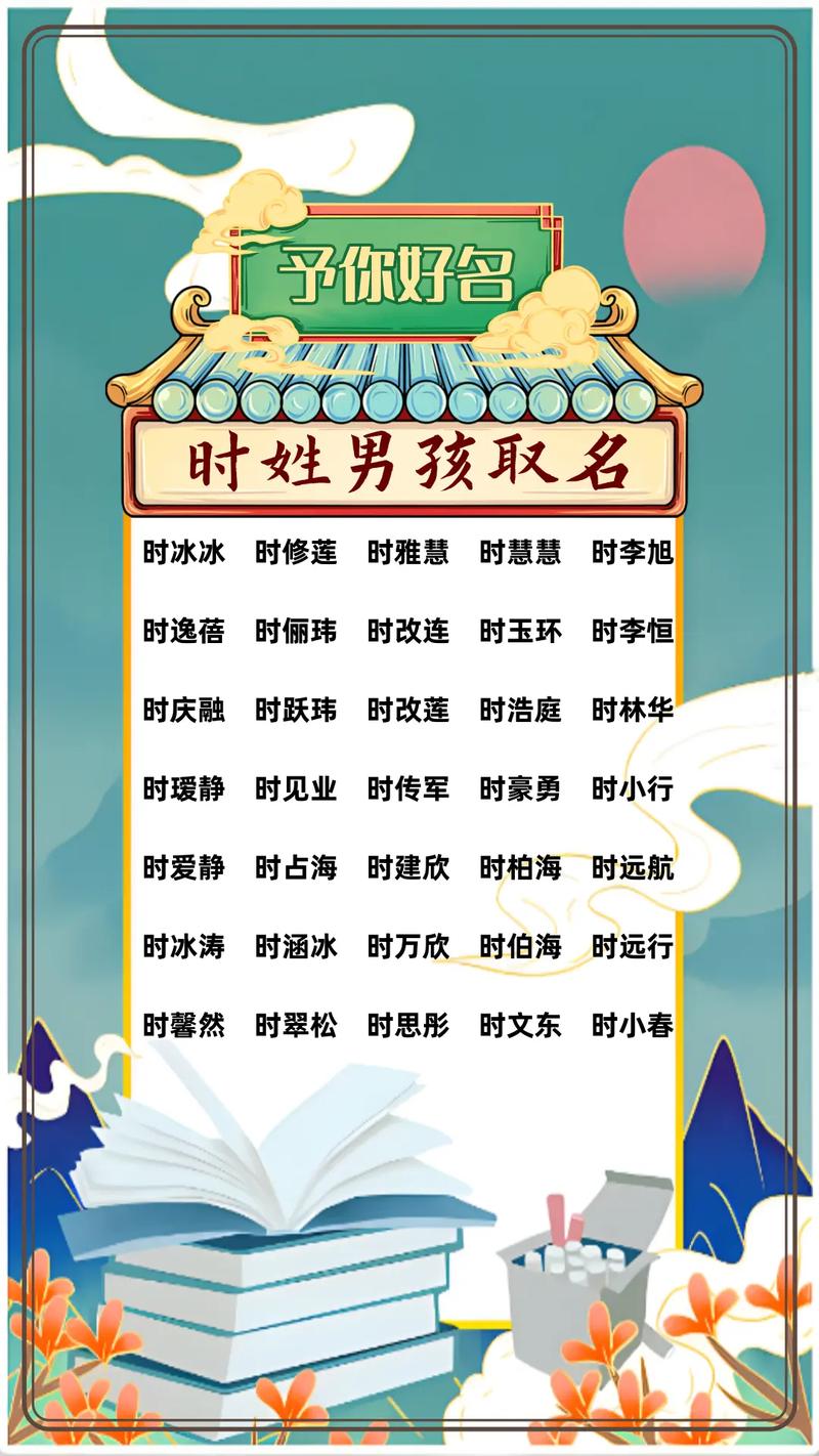 时姓智慧才气男孩取什么名字好？