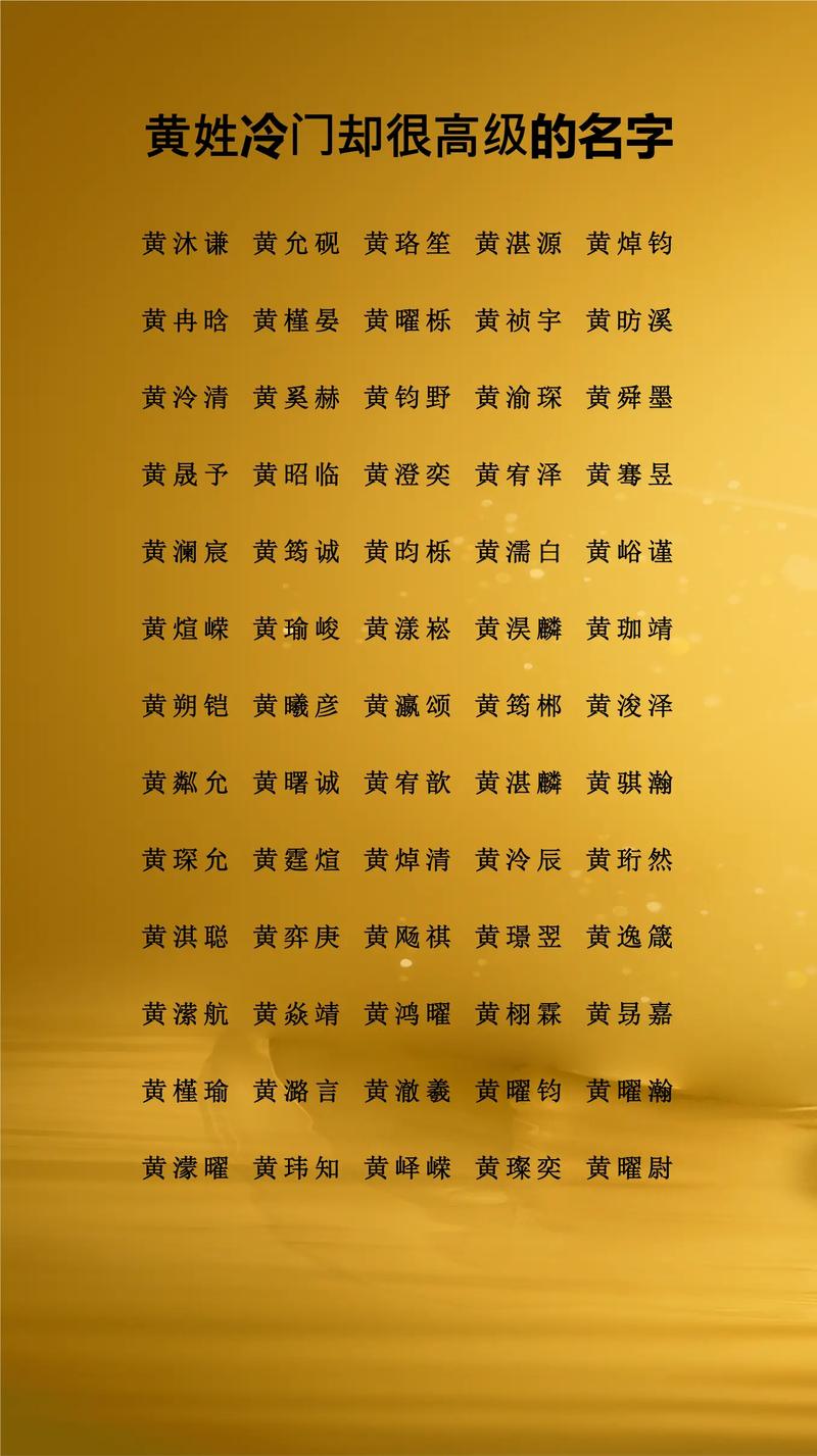 黄姓男宝宝名字中蕴含美好寓意的，有没有什么特别的可以形容？
