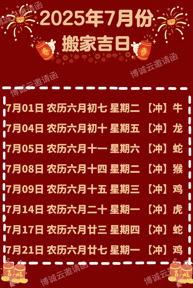 2025年7月30日乔迁新居，这天入宅是否吉利？