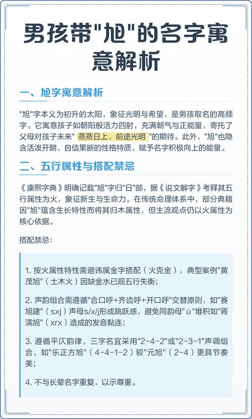 旭字五行属什么？男孩取名寓意好的旭字有哪些？