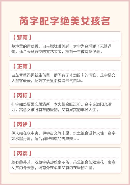 芮字五行属什么？芮字女孩最佳组合名字有哪些？