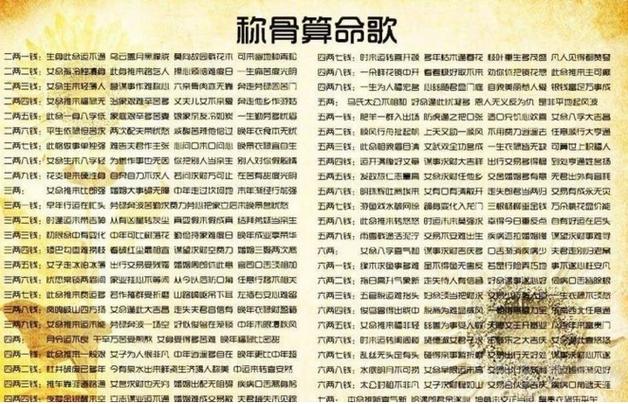 命格4.7钱究竟是什么意思？