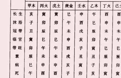 八字12长生之绝